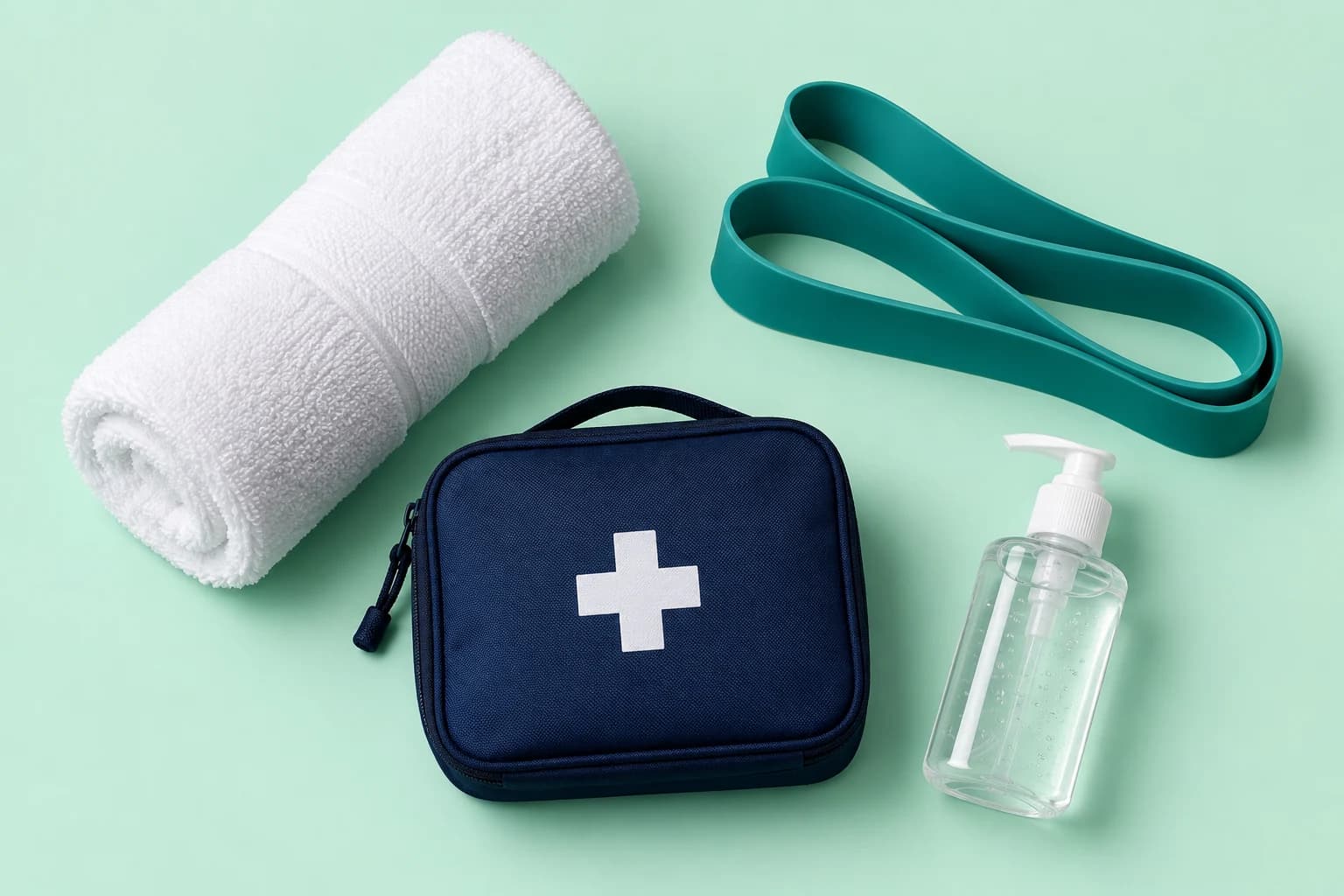 Illustrative health wellness and safety merchandise arrangement