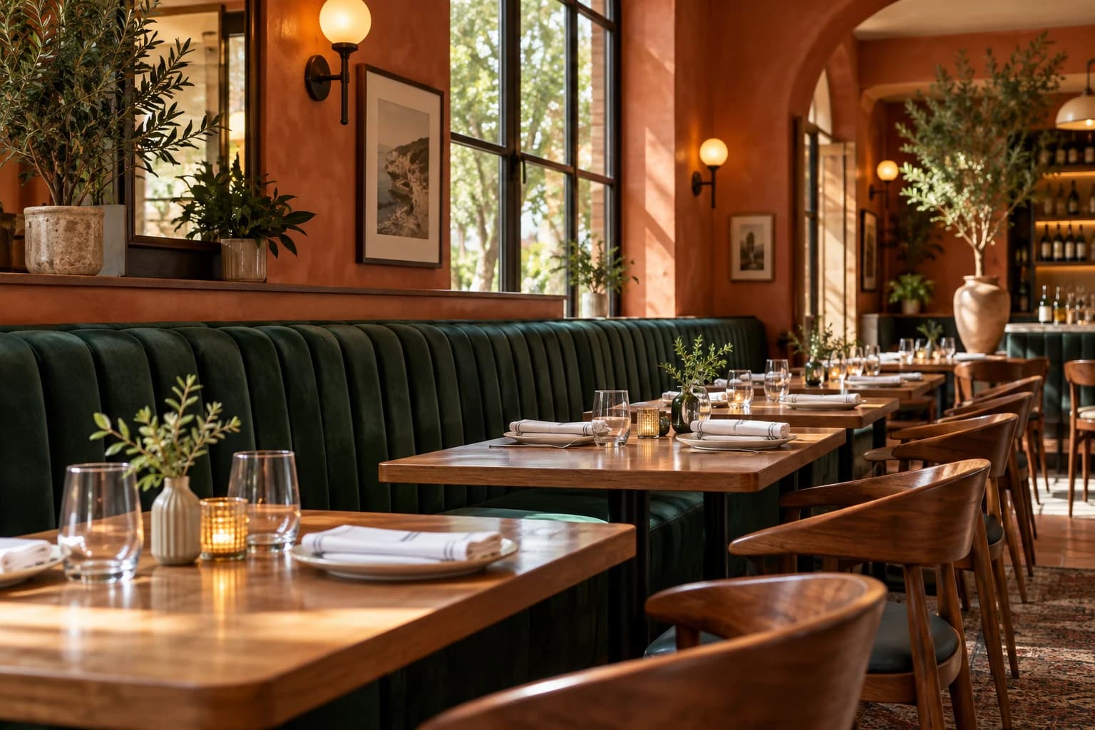 People-free restaurants environment